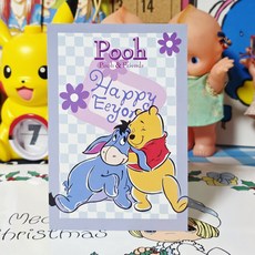 고전문구 디즈니 곰돌이 푸 엽서 디자인 프렌드