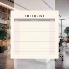 체크리스트 메모지 데스크 데일리 일정 책상 수첩 습관