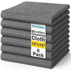 극세사 청소포 12개입 대형 걸레 먼지 제거 다용도 행주 주방 욕실 차량, Waffle Weave, 12 Pack