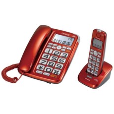 AIWA 愛華 助聽無線子母電話機 AG-8099, 銀色