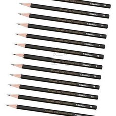 꼬미얌 드로잉 펜슬 2B 12개 디자인연필