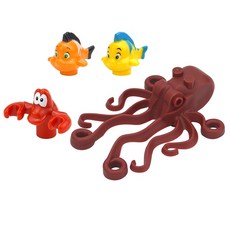 MOC 도시 동물 빌딩 블록 피규어 염소 양 독수리 올빼미 팬더 앵무새 갈매기 펭귄 Fram 액세서리 벽돌 장난