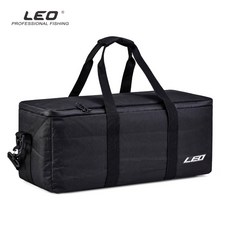 【釣魚名人】LEO 樂歐 28248 長方體冰釣包 55cm 手提單肩 戶外路亞垂釣魚竿包, 28248-B55 （黑色 55x20x