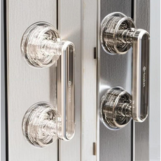 커버원 다용도 무타공 강력 흡착 손잡이 욕실 냉장고 유리문 안전 손잡이, 18cm 투명