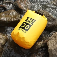 30L 방수 가방 PVC 방수 가방 수영 해변 표류 팩 위장 방수 양동이 가방 어깨 방수 가방, 10L, 20 Yellow + 10L