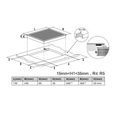 【TEKA 原廠貨】IBC 7322 S 橫式雙口IH感應爐 德國SCHOTT陶瓷微晶玻璃 快捷功能鍵, 基本安裝