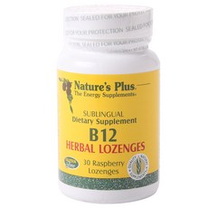 Natures Plus 覆盆子維生素B錠, 30顆, 1罐