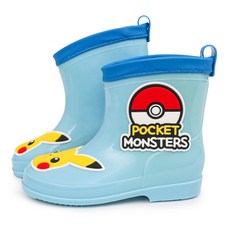 口袋妖怪拉金靴雨靴兒童兒童男孩小學生潮灘體驗