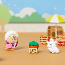 카카오프렌즈 쬬르디 차량 송풍구 피규어 할미쬬, NONE