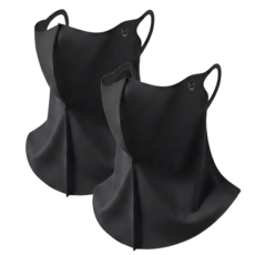 여름필수 모라 자외선차단마스크 등산 골프 1+1, 2개, Black