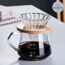 커피서버 로하티 내열유리 핸드드립 300ml 커머스픽301