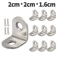 지붕공사 보강철물 경사 꺽쇠 앵글 가구 책상 씽크대 수리 경첩 스텐, 10개