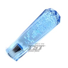 台灣製造 水晶排檔頭 鑽石氣泡款 手排通用款 螺絲安裝 車用排檔桿, 1個, 鑽石藍15cm