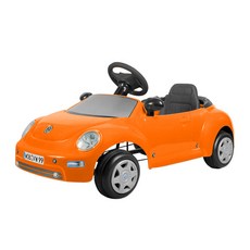 福斯 金龜車造型兒童腳踏車 閃酷橘, 1個