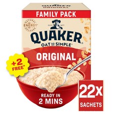 퀘이커 오트 쏘 심플 오리지널 빅 팩 포리지 Quaker Oat So Simple Original Big Pack Porridge 27g, 1개