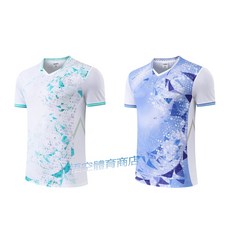 透氣排汗運動短袖上衣 羽球/網球/跑步訓練服 情侶款 藍色 男上衣, 藍色男上衣,3XL