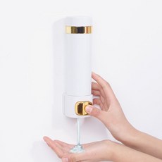 벽걸이 물비누 디스펜서 400ml 욕실 위생 신혼집, 화이트, 1개