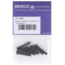 Hosco 브릿지핀 Buffalo Horn w/Dot(F3623), 1개