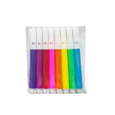 彩色筆 可水洗彩色筆 著色筆 畫筆 教具 幼稚園 兒童畫畫 塗鴉繪畫 水性筆 記號筆 現貨 人魚朵朵, 1個, 8色, 8色