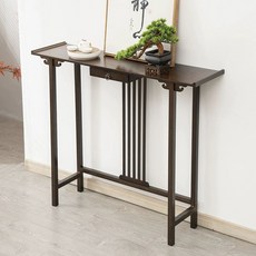 폭좁은 콘솔 화장대 중국 엔틱 수납장 현관장식장 긴 조각 월넛 80cm 서랍 있음 조립 필요, 조각 월넛 120cm 서랍 있음