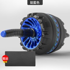 DIU 自動回彈健腹輪腹肌訓練器神器收腹卷健身器材家用男士滾輪減肚子, 如圖, 升級2代靜音回彈輪--鈷藍色