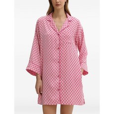 DKNY 버튼 패턴 나이트 드레스