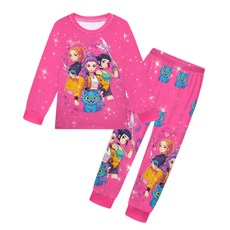 獵魔女團女童長袖套裝 兒童長褲套裝