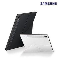 삼성정품 갤럭시 탭S9 스마트 북커버 탭S10라이트 탭S10FE 탭S9FE 호환 EF-BX710 N, 블랙+케이블타이