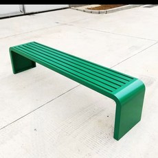야외 철제 공원 벤치의자 방수 블루 테라스 인테리어, 그린 180 x 40x45
