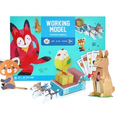 동물 입체 종이접기 만들기 공간지각 색종이 방과후 어린이집 그룹, 상세페이지참조, 상세페이지참조