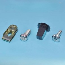 전면 후면 라이센스 플레이트 나사 고정 클립, 1개, 5. front 4pcs screw-nut