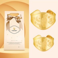 골드베베 순금 24K 달토끼 돌반지[프리미엄패키지] 아기 첫돌 돌잔치 돌선물 0.5g 1g 1.875g 3.75g
