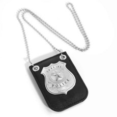 ERDOGLY 경찰 배지 아동용 경찰관 배지 경찰 코스튬 액세서리 할로윈 경찰 역할 놀이 드레스업 탐정 보안 배지 체인 및 벨트 클립 포함