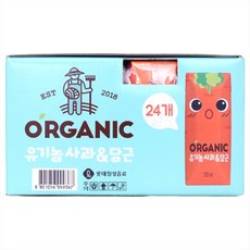 유기농 사과당근 과채음료 어린이간식, 125ml, 48개