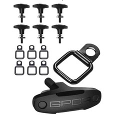 GPCA - 타이 다운 메탈 D-플레이트/D-버클 설치가 쉬운 트럭 타이 다운 카고 커버 마운트와 호환 4xe JL JT JK TJ 등을 위한 튼튼한 지프 랭글러, 6