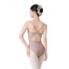 Daydance 여성용 발레 레오타드 캐미솔/탱크 여성용 댄스 레오타드 자카드 꽃무늬 프린트 라이트 퍼플 (캐미솔) 미디엄