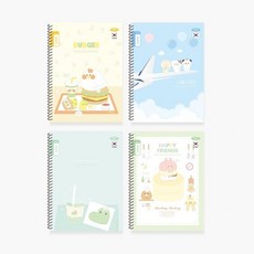 제사오스토어 스프링 알림장 좁은칸 색상랜덤 1개 준비물 좁은칸공책 입학선물 학교용