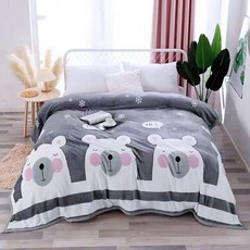 晨木家居 法蘭絨金貂絨暖被毯 150x200cm