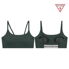 [백화점 정품] 게스언더웨어 여자 편한 속옷 데일리 통기성 백포인트 로고밴드 후크리스 브라탑