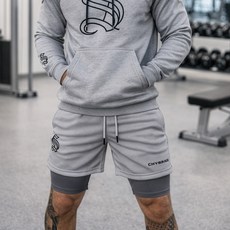 하이브리드 투인원 남자 레깅스 반바지