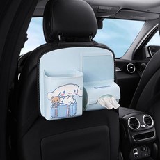 산리오 정품 자동차 뒷자석 수납 매트, 시나모롤, 베이직 하프, 1개