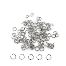 [SW] (350개입) 대용량 튼튼한 오픈 오링 350pcs, 6mm실버, 1개