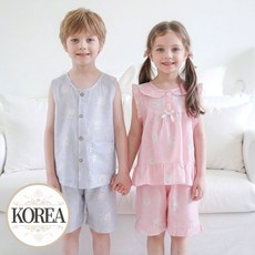 인견 잠옷 아동 남아 주니어 파자마 물방울(인견)