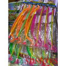 sns 古早味 懷舊童玩 玩具 塑膠弓箭 塑膠弓箭組 長36公分(12入 / 組), 1個, 黃色、綠色、橙色、粉紅色