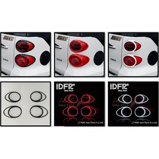 圓夢工廠 Smart W451 FORTWO 2007 2014 車燈框 飾貼 後燈框 尾燈框 烤漆黑 烤漆紅 烤漆白, 1個