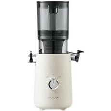 MOCHA 摩卡MC-176米白色榨汁機，113MM大口徑，高純汁率榨汁機，附榨汁套裝, 【專利】可拆出渣口易清洗-117mm超大口徑-白色-升級款, MC-176