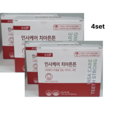 뼈와 치아건강 항산화까지 인사케어 치아튼튼 프로폴리스 칼슘, 4세트, 60정