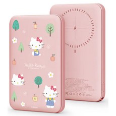 GARMMA Hello Kitty 磁吸無線行動電源 可愛造型 輕巧便攜 無線充電, 公園漫步