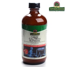NATURE'S ANSWER 鈣鎂香草補充液 草莓香蕉口味, 240ml, 1瓶