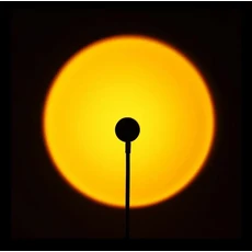 LED USB 일몰 램프 RGB 프로젝터 야간 조명 14 모드 스위치 무지개 분위기 홈 침실 배경 벽 장식 선물, 03 Yellow